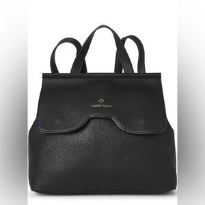 Nanette Lepore Black Faux Leather Arabella Convertible Backpack Shoulder BagNWOT